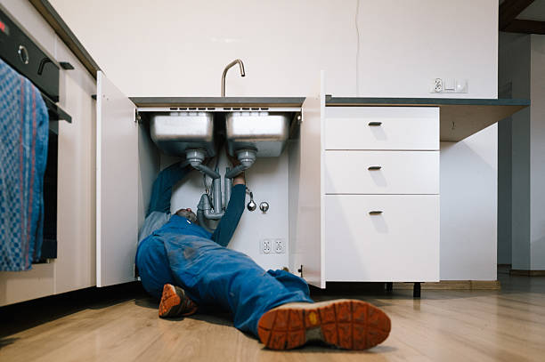 Professional Drain Cleaning technician working in Charlton Depot, MA